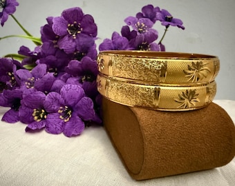 Indian gold plated kada/bangles size(2.6)