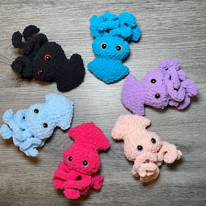 Handcrafted Crochet Squid Soft Toy - Perfect Gift for Ocean Lovers