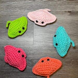 Mystery Crochet String Rays – Handmade Surprise Yarn Art, Unique Fiber Decor, Whimsical Crochet Gift