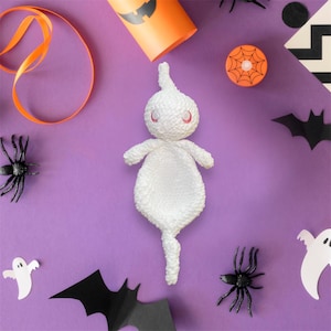 Adorable Amigurumi Ghost Plush | Handmade Crochet Halloween Decor | Cute Spooky Gift | Soft & Cuddly Ghost Toy