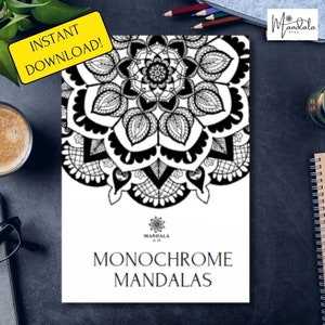 35 Mandala Coloring Pages, Adult Coloring Book, Instant Download Coloring Sheet, Printable Coloring Pages, Instant Download PDF, Mandala Art