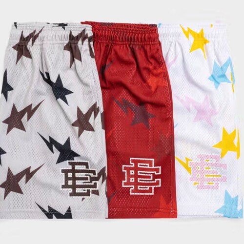 Branded Premium Mesh Shorts / Mesh 2 Pockets / Eric Emanuel Etsy