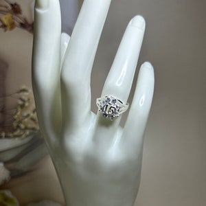 Quinceanera Silver Ring, 15th Years Old Ring, Handmade Ring, Artisan Jewelry, 925 Sterling Silver, Birthday Gift, Women Jewelry