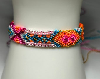 Hand Woven Mexican Bracelets, Colorful Bracelets, Friendship Bracelets, Artisan Bracelets, Unisex Bracelets, Adjustable Bracelets