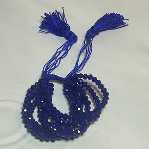 Handmade Mexican Semanario Bracelet: 7 Layer Crystal Beads