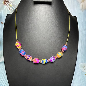 Ambachtelijke palmbladketting koord, handgemaakte Mexicaanse sieraden voor zinvolle geschenken, palmbladketting koord, verstelbare ketting