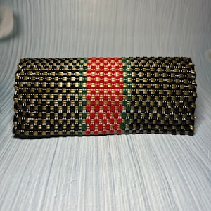 Bunte Recycling Kunststoff Handwerker Brieftasche, handgefertigte Brieftasche, wiederverwendbare Brieftasche, einzigartiges Geburtstagsgeschenk, bunte multifunktionale Brieftasche