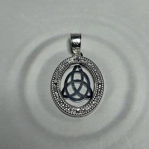 Sterling Silver Witch Knot Pendant: Handmade Protection Jewelry