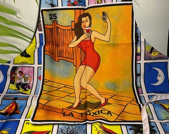 Mexican Loteria Aprons, Kitchen Aprons, Double Layer Aprons, Humorous Aprons, One Size Aprons, Craft Aprons, Birthday Gifts