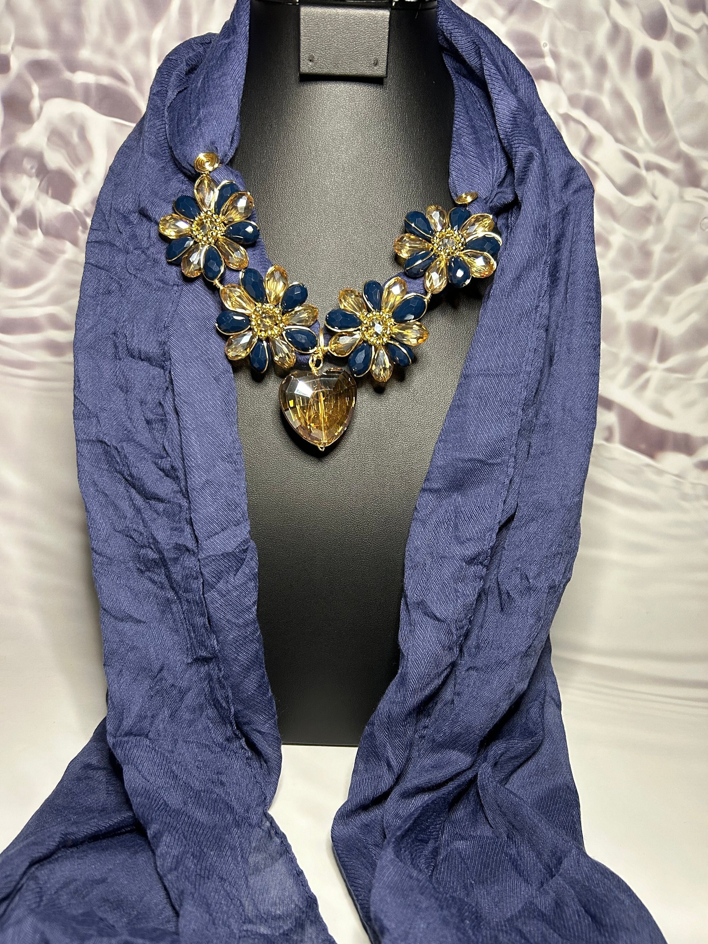 Pashminas With Pendants, Mexican Pashminas, Artisan Pashminas, A Gift For Her, Crystal Beads Pashminas, Birthday Gifts