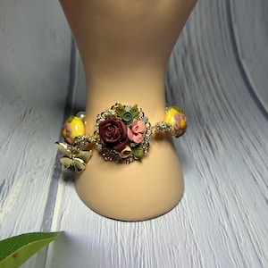 Pulseras De Porcelana Fría, Pulseras Hechas A Mano, Joyería Artesanal, Regalos De Cumpleaños, Pulseras Chapadas En Oro, Pulseras De Cerámica