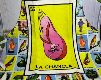 Mexican Loteria Aprons, Kitchen Aprons, Single Layer Aprons, Unisex Aprons, Mexican Gifts, Humorous Aprons, One Size Aprons