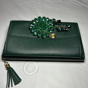 Carteras para mujer, Cartera tarjetero, Cartera larga, Un regalo para ella, Regalos de cumpleaños, Carteras con técnica de alambre