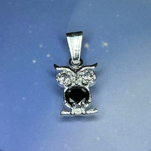 Handmade Sterling Silver Owl Pendant: Mexican Artisan Jewelry