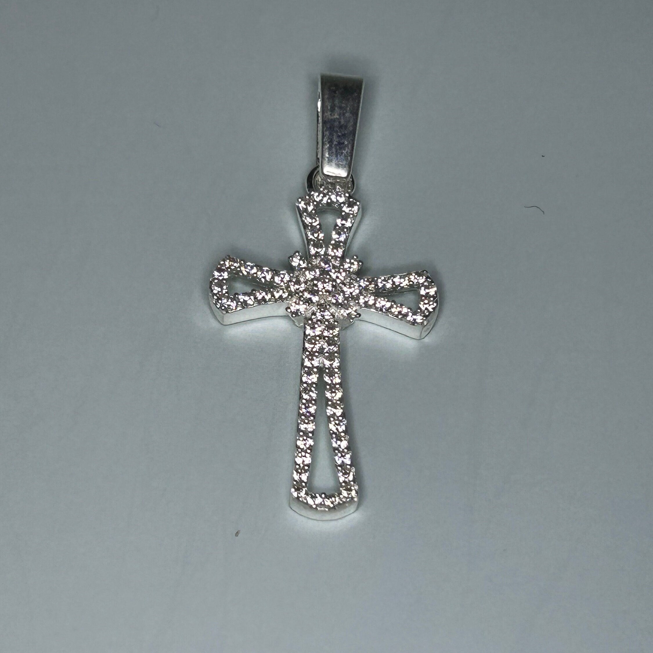 Handmade Sterling Silver Cross Pendant: Religious Jewelry from Mexico