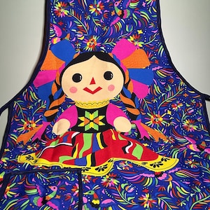 Lele Doll Apron: Handmade Mexican Artisan Kitchen Apron