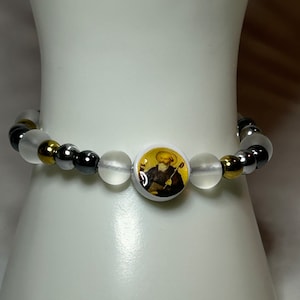 Saint Benedict Beaded Bracelet: Handmade Artisan Jewelry