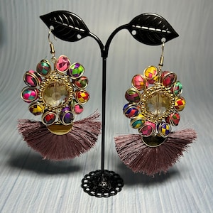 Handmade Palm Leaf Earrings: Mexican Gold-Plated Jewelry