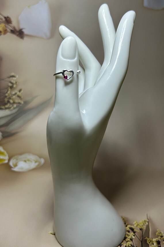 Anello Cuore in Rilievo Rosso | Argento Sterling 925 | Pandora Anello Cuore in Rilievo Rosso | Argento Sterling 925 | Pandora