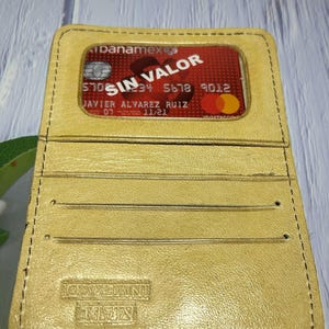 Mexikanische Leder schlanke Brieftaschen für Männer, handgefertigt in Mexiko, Handwerker schlanke Brieftaschen, Geschenk für ihn