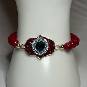 Hamsa Armbänder, Onyx Armbänder, handgemachter Schmuck, Handwerker Schmuck, Crystal Hamsa, Geburtstagsgeschenk, Schutz Armbänder, Evil Eye Armbänder