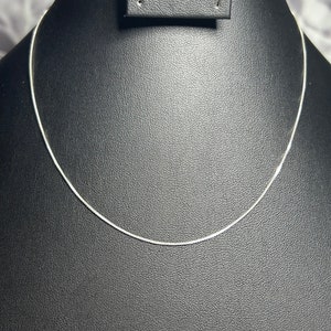 925 Sterling Silver Unisex Chain Necklace from Mexico, Handmade Silver Jewelry, Gift for Her or Him, Artisan Chain, Thin Chain