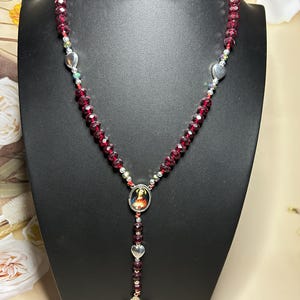 Handmade Crystal Rosary: Mexican Catholic Jewelry Gift