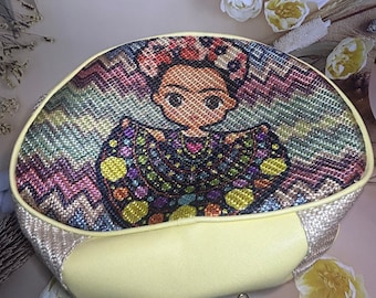 Crochet Bolsas De Frida Kahlo Bordadas Handmade Bolsas Artesanales
