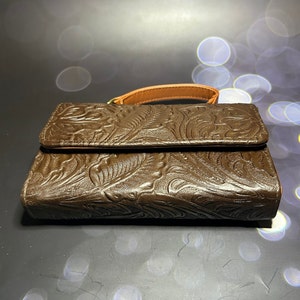 Carteras de Cuero Mexicanas, Hechas a Mano, Carteras Artesanales Mexicanas, Carteras de Cuero Grabadas, Un Regalo para Ella