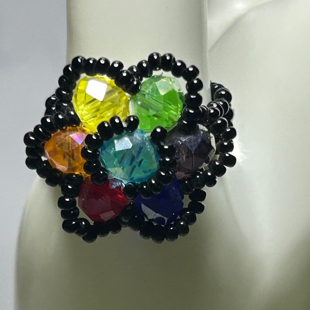 Anillos de Chaquira, Joyería Huichol, Joyería Mexicana, Joyería