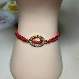 Handcrafted Our Lady of Guadalupe Bracelet: Artisan Religious Jewelry