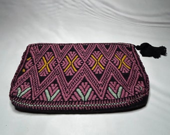 Handmade Cosmetic Bag from Chiapas, Authentic Artisan Crafted Mexican Beauty Gift, Unique Gift for Her, Handwoven Cosmetic Bag