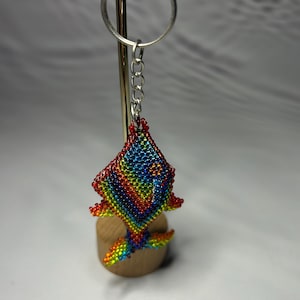 Llaveros de Chaquira Mexicanos, Llaveros de Vidrio Artesanal, Llaveros para Carteras, Llaveros para Mochilas, Llaveros de Colores
