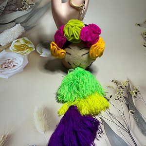 Handgefertigte Schlüsselanhänger der mexikanischen Puppe, Geldbörse Schlüsselanhänger, Handmade, Rucksack Schlüsselanhänger, Geburtstagsgeschenk