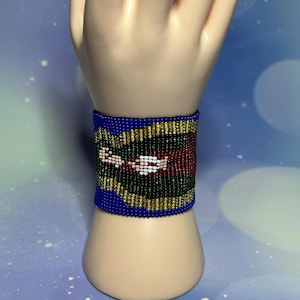 Our Lady of Guadalupe Bracelet: Handmade Huichol Beaded Jewelry