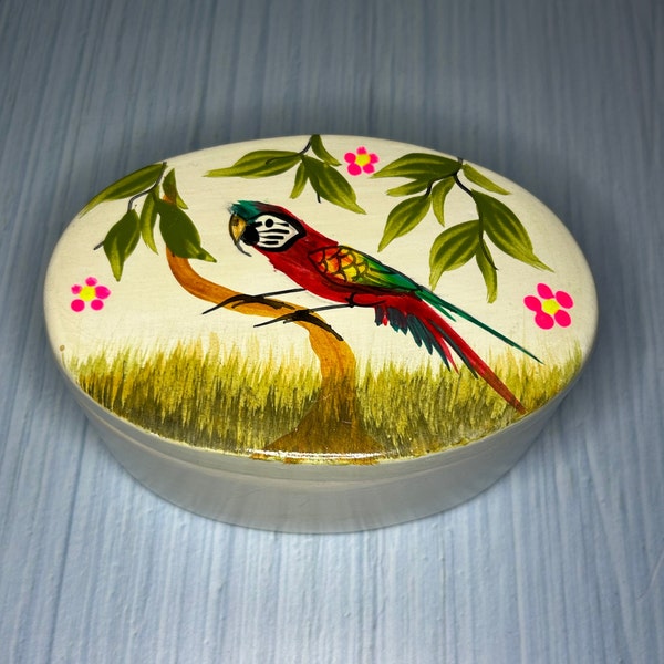 Mexican Ceramic Jewelry Box, Hand Painted Jewelry Holder, Artisan Jewelry Holder, Handmade, Birthday Gift, A Gift For Her