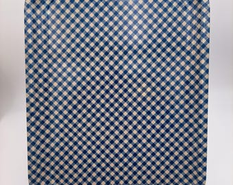 1940's or 50's Blue Gingham Serving or TV Trays