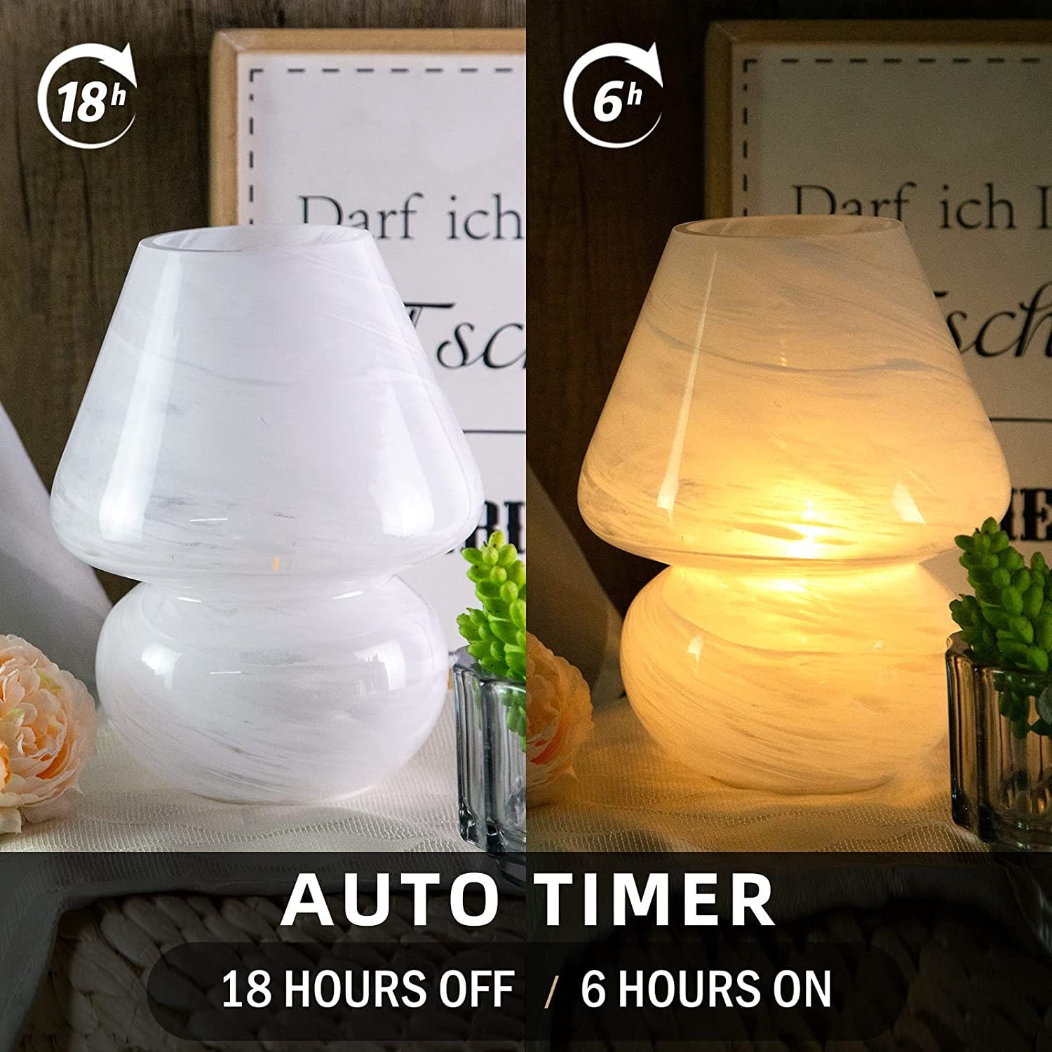Battery Powered Table Lamps Timer,Battery Operated Lamp with LED Bulb for  Home Decor,Emergency Lamp …See more Battery Powered Table Lamps