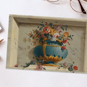 Cartolina di vaso di fiori in una nicchia / 4" x 6" retro nero
