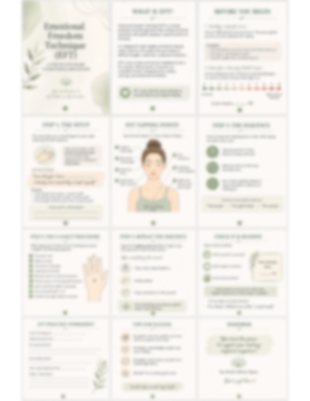 Emotional Freedom Technique (EFT) Tapping Guide - Etsy