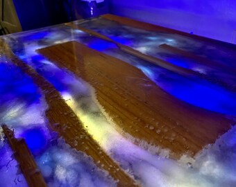 Illuminated Countertops/Tabletops/Mantles; any size, shape, pattern, engravable (Sample)