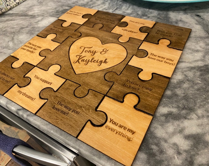 Custom Wood Puzzle (any shape, size, color, imagery, and text)