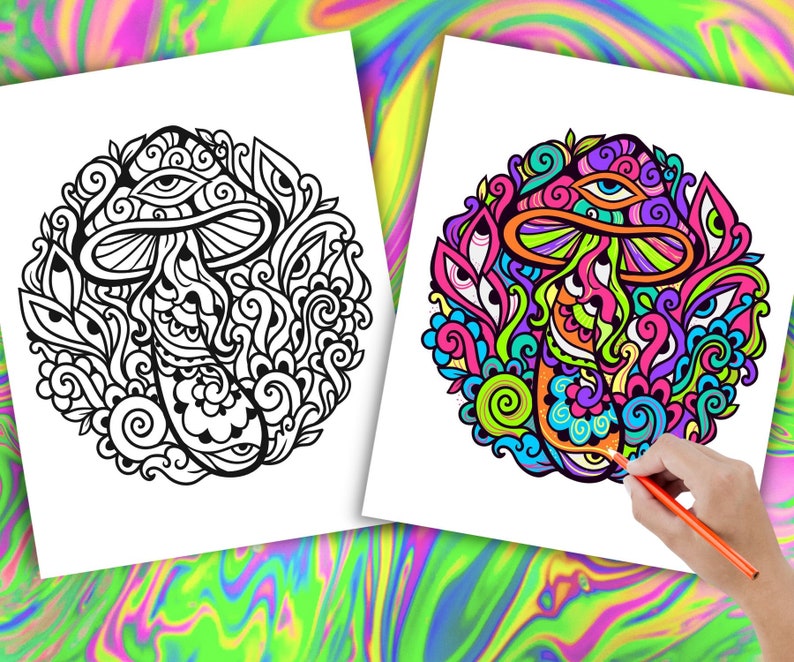 Magic Mushroom Psychedelic Printable - Il 794xN.4942394184 Sye0 