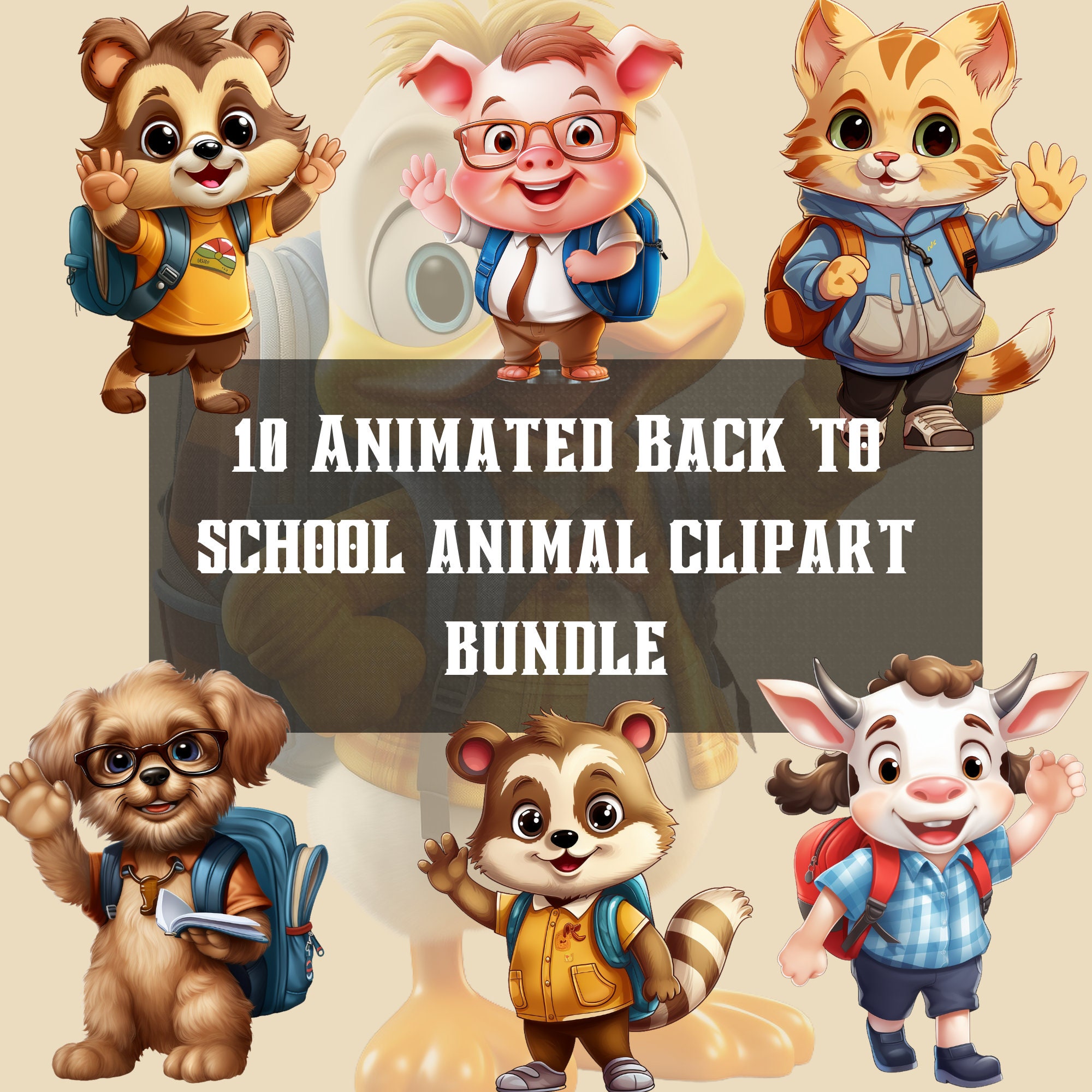 Happy Animal Clipart