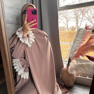 Special Handmade Prayerdress-Abaya-Sharshaf Jilbab,Isdal outfit,prayer dress for women, prayer outfit,Prayer Clothes Muslim,salah dress