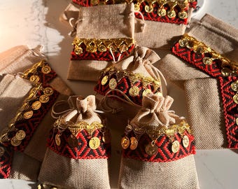 Henna Party  Bags WONDERFUL for special events, weddings, bridal showers, henna, gatherings, or even a special day out ,henna leaves