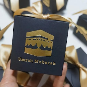 Kaaba-Themed Donation or Gift Box – Islamic Party Favor Box for Eid, Hajj, Umrah, Ramadan or Islamic School Events