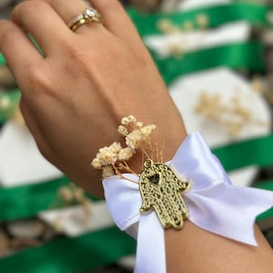 Polsiera all'henné, tradizionale henné Hamsa dorato, accessori Mehndi henné Hamsa dorato, serata all'henné, braccialetto mehndi serata all'henné, bomboniere