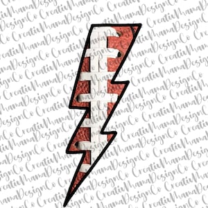 Football Lightning Bolt