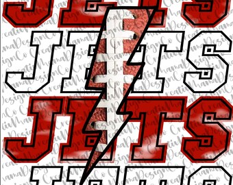 Jets Football - Red & White